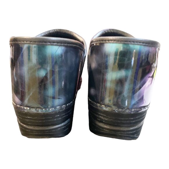 Dansko Woman Clog Iridescent “Bowling Ball” Patent Leather Sz 41 US 10.5 - Picture 5 of 7